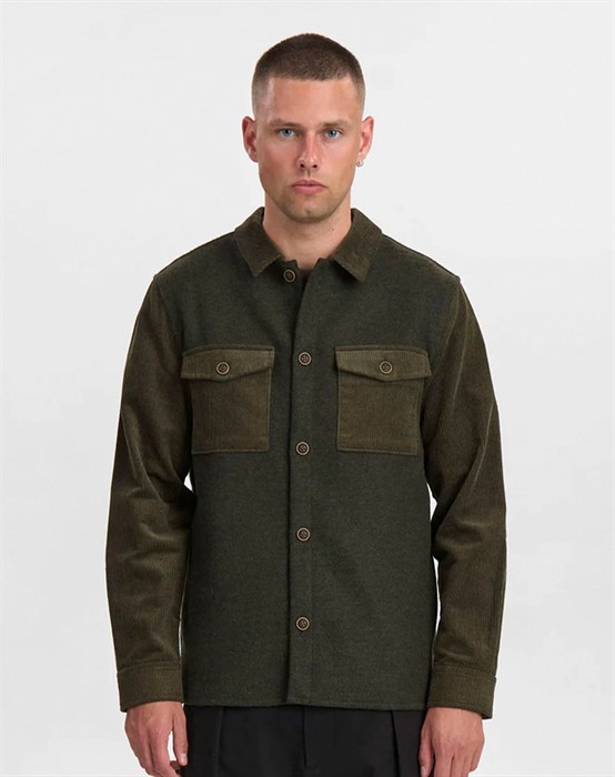 AKOscar Cord Mix Overshirt 